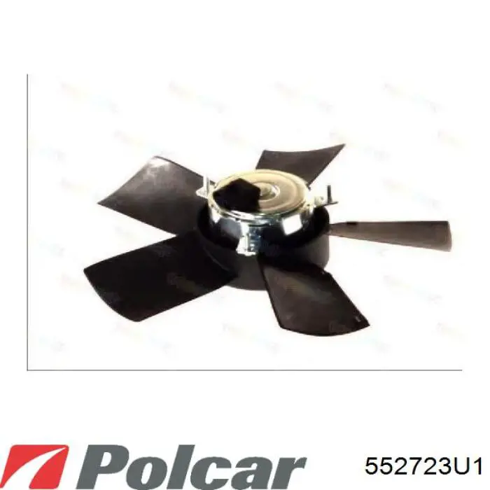 Купити 552723U1 Polcar Електровентилятор охолодження в зборі (двигун + крильчатка), правий
