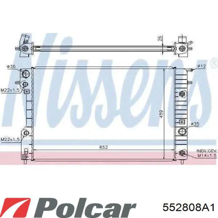  Polcar 552808A1 ціна, від 61.05 USD