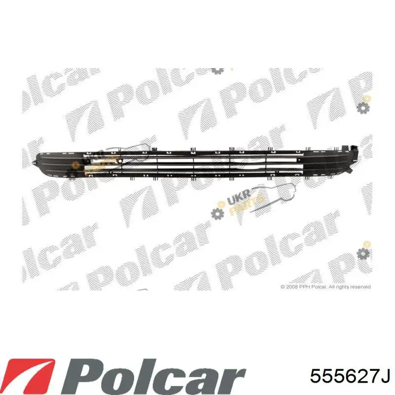 Решітка переднього бампера, центральна Polcar 555627J ціна, від 11.94 USD