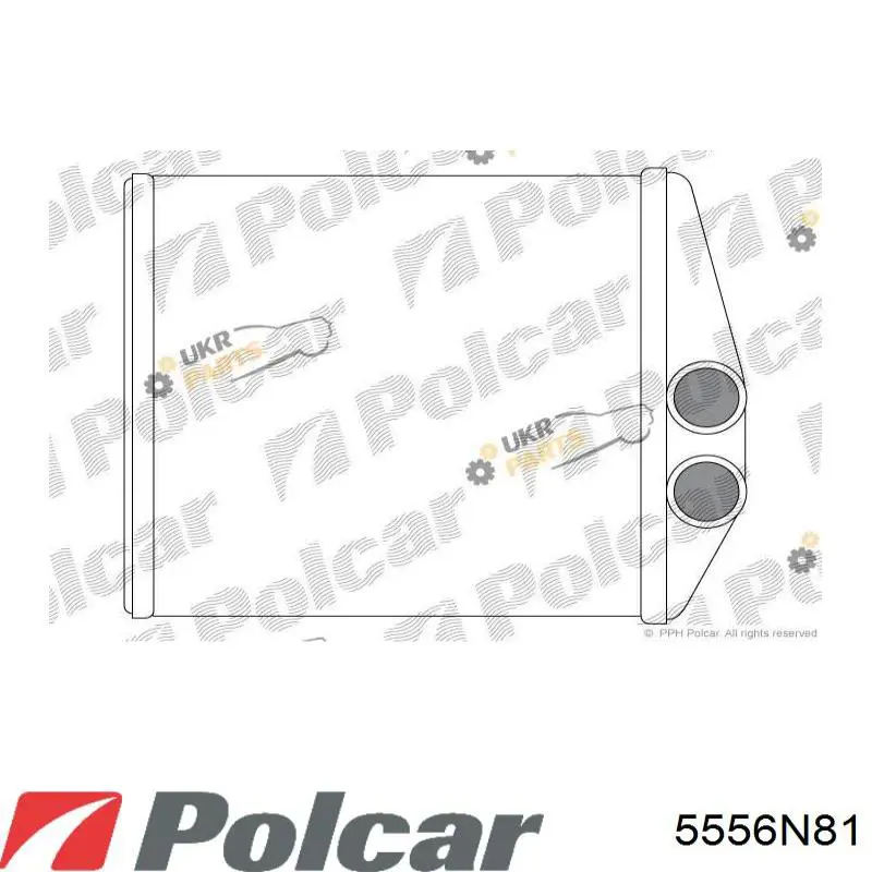 5556N81 Polcar Радіатор опалювача салону