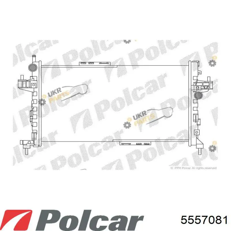 Радіатор 5557081 Polcar