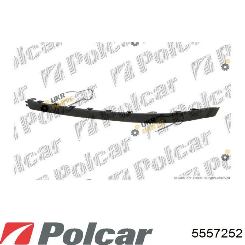 Накладка бампера переднього, права Polcar 5557252 ціна, від 8.25 USD