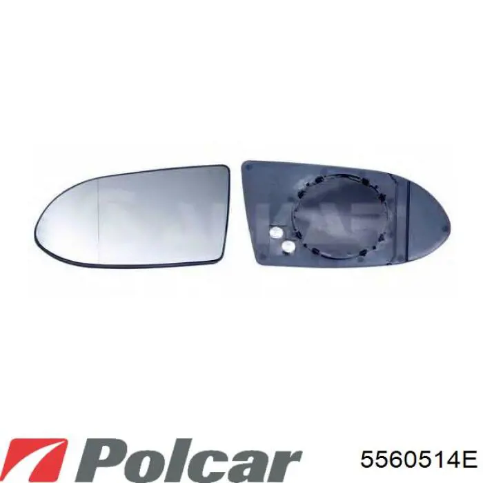 Ліве бічне дзеркало Polcar 5560514E ціна, від 40.23 USD