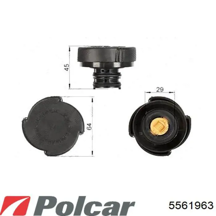 5561963 Polcar Шина бампера заднього