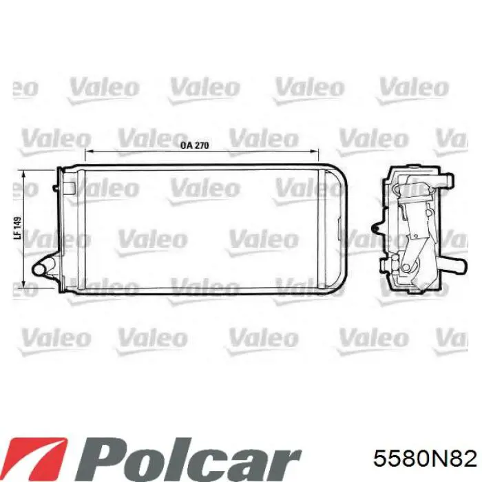 Купити 5580N82 Polcar Теплообмінник