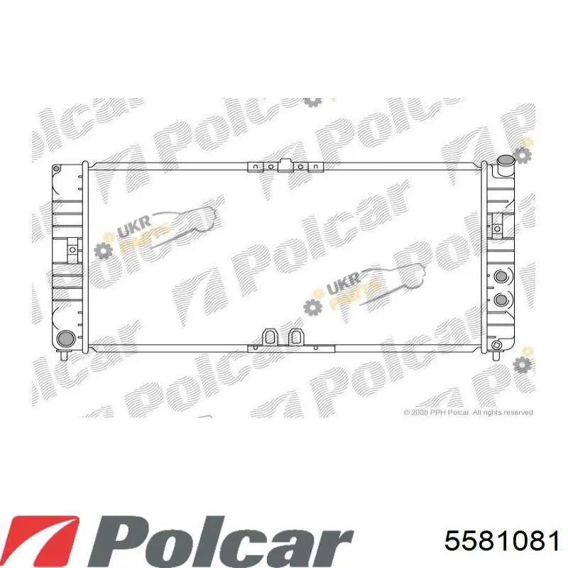 Радіатор основний Polcar 5581081 ціна, від 91.48 USD