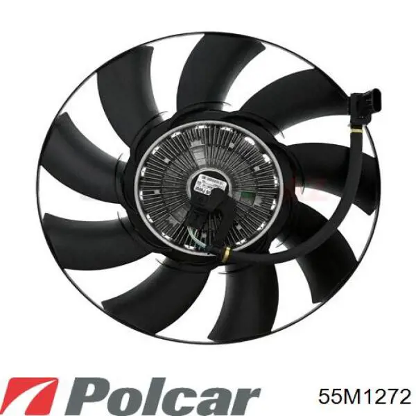 Решітка переднього бампера, права 55M1272 Polcar