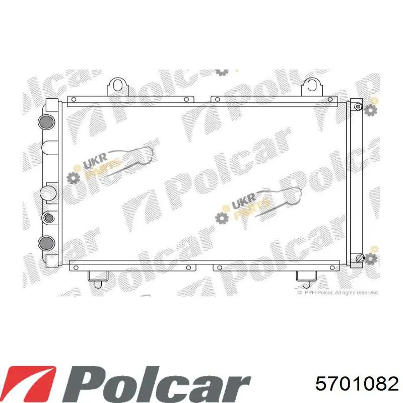 5701082 Polcar радіатор охолодження двигуна