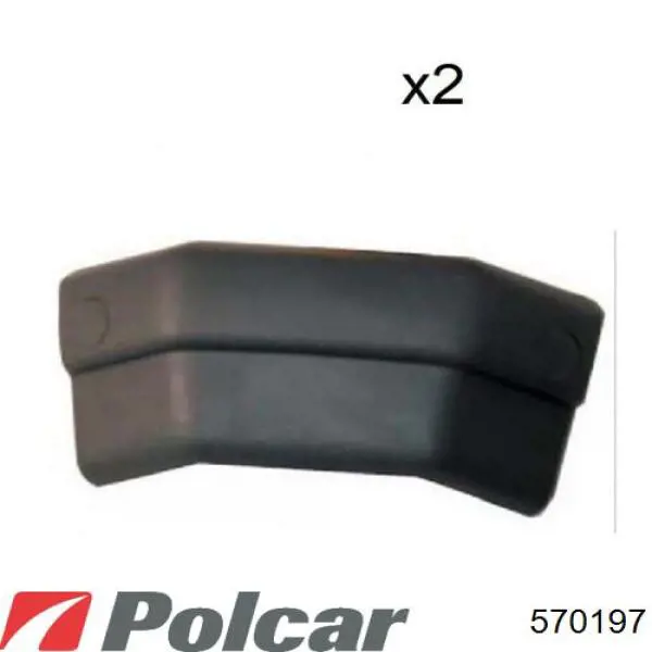 Купити 570197 Polcar Бампер задній, ліва частина