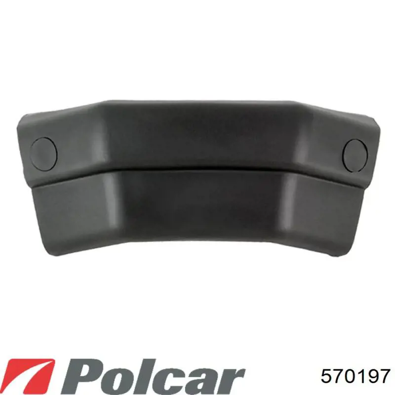 Бампер задній, ліва частина 570197 Polcar