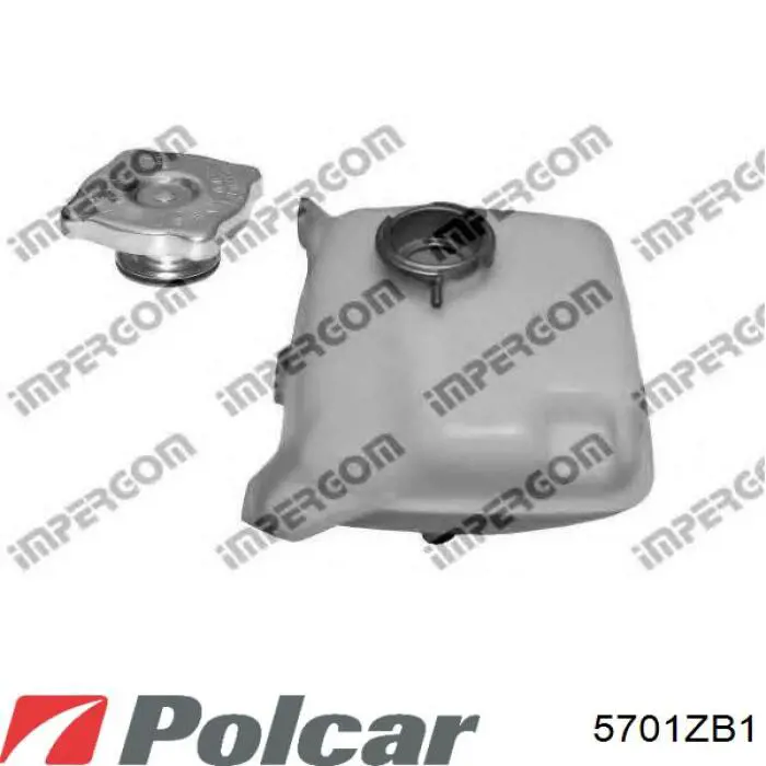 5701ZB1 Polcar бачок системи охолодження, розширювальний