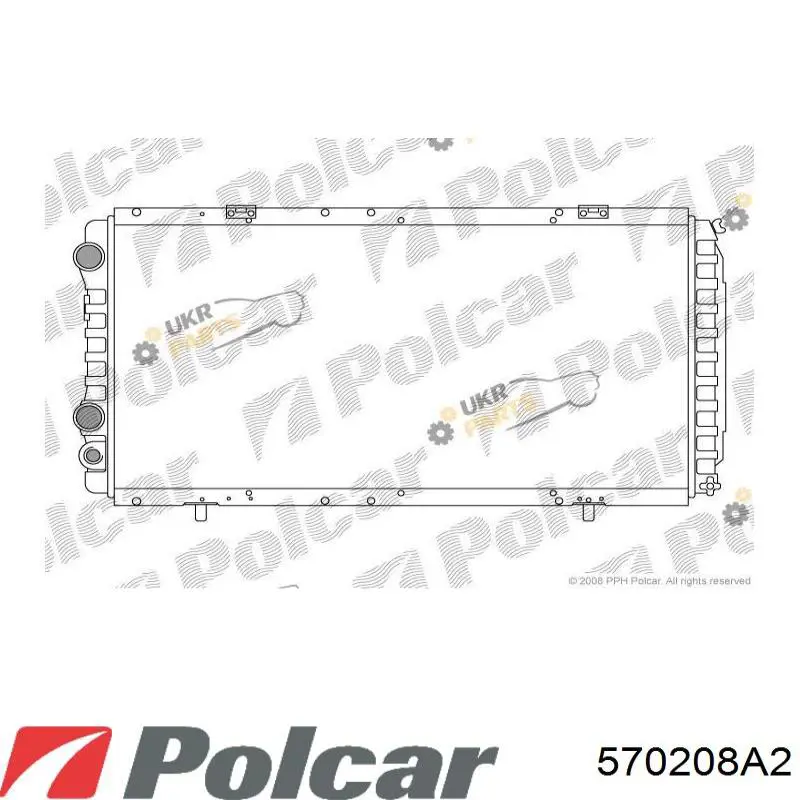 Радіатор 570208A2 Polcar