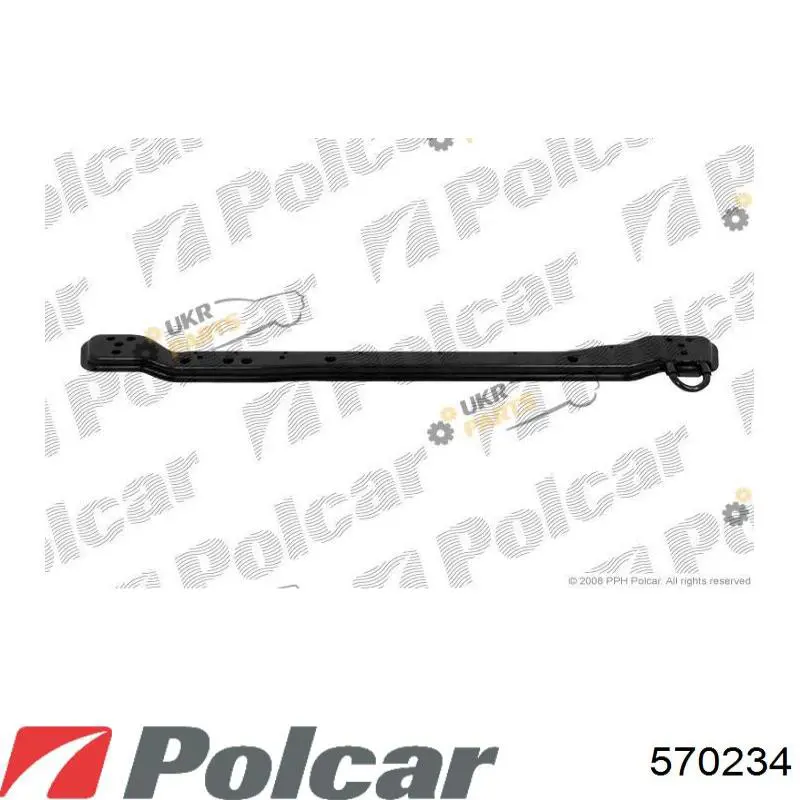 570234 Polcar супорт радіатора нижній/монтажна панель кріплення фар
