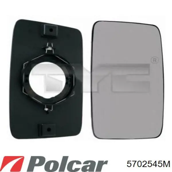 5702545M Polcar дзеркальний елемент дзеркала заднього виду