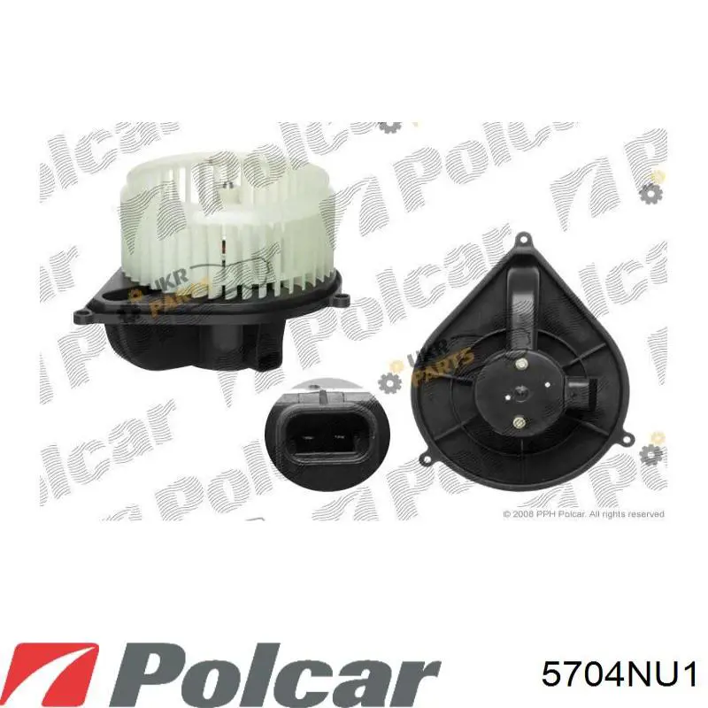 5704NU1 Polcar двигун вентилятора пічки (обігрівача салону)