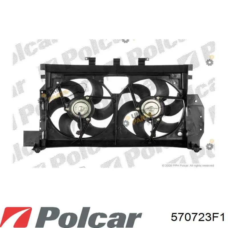 Вентилятор радіатора кондиціонера Polcar 232623U2