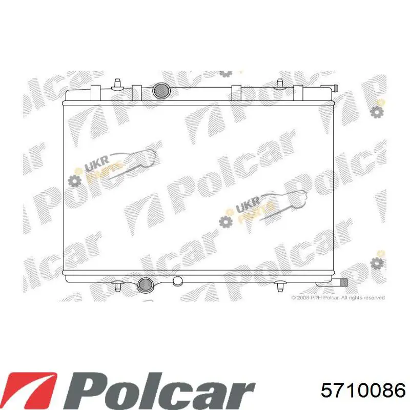 Радіатор 5710086 Polcar