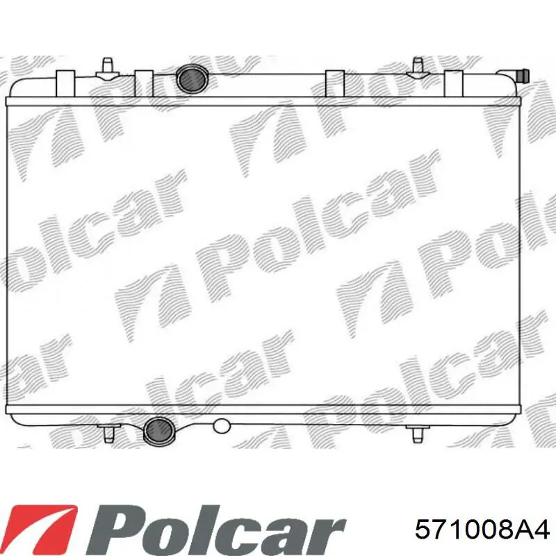 571008A4 Polcar радіатор охолодження двигуна