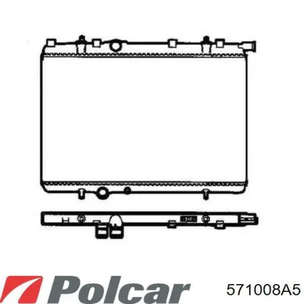 Купити 571008A5 Polcar Радіатор двигуна