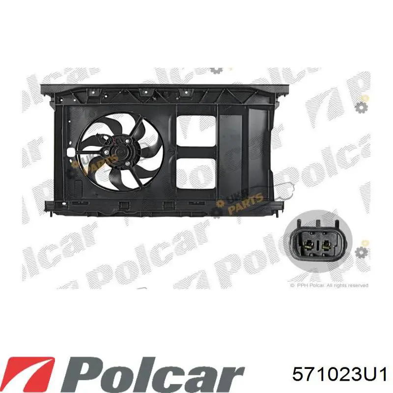 571023U1 Polcar вентилятор/крильчатка радіатора охолодження