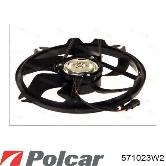 571023W2 Polcar електровентилятор охолодження в зборі (двигун + крильчатка)