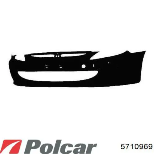 5710969 Polcar Буфер (бампер) задній