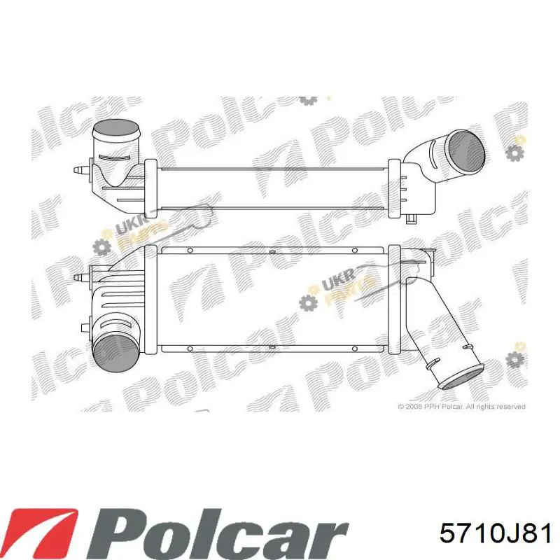 5710J81 Polcar Охолоджувач наддувочного повітря