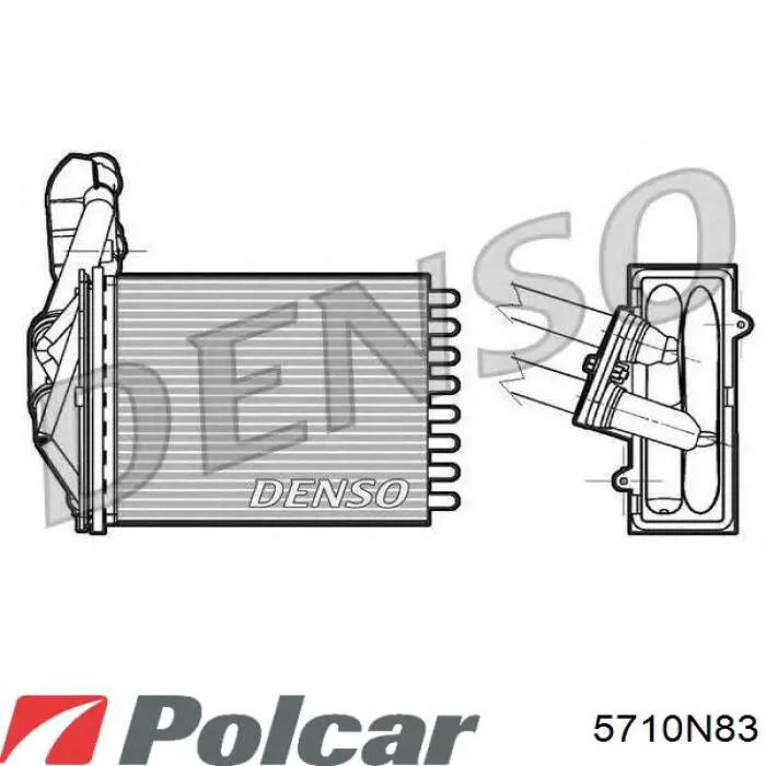 5710N83 Polcar радіатор пічки (обігрівача)
