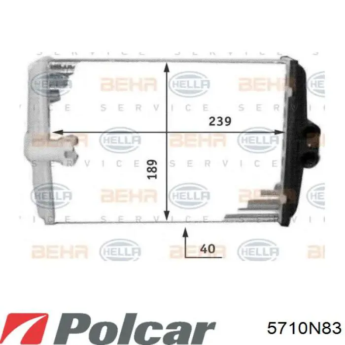 Купити 6448KO Peugeot/Citroen Теплообмінник