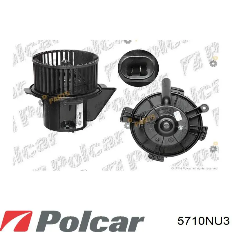 5710NU3 Polcar двигун вентилятора пічки (обігрівача салону)