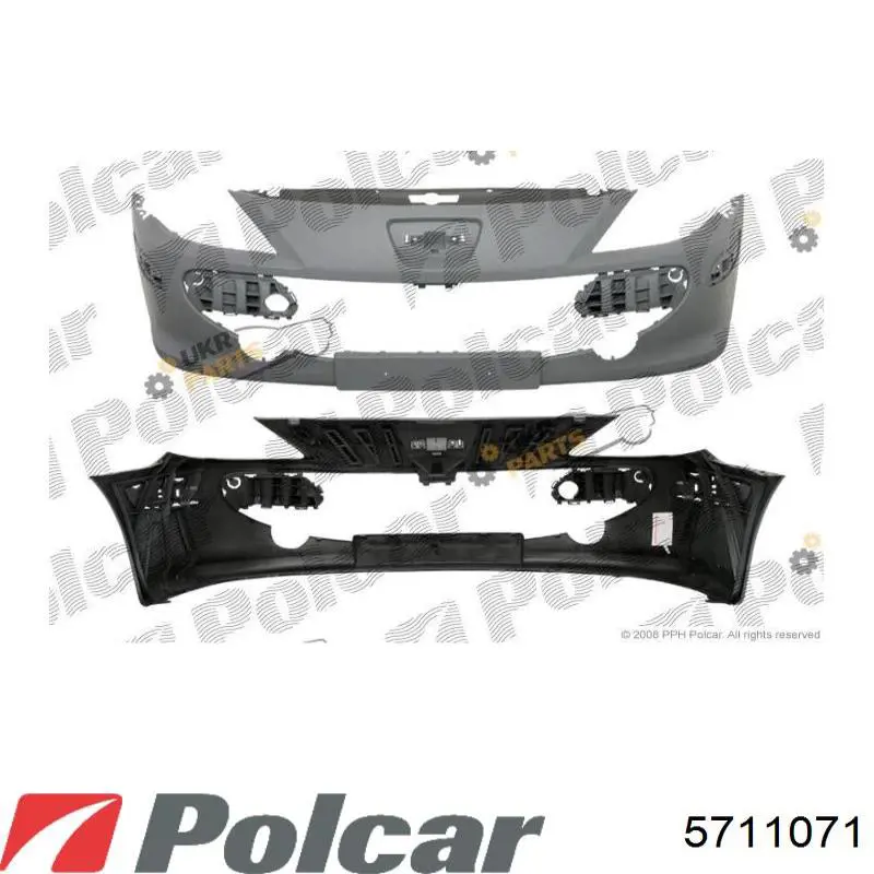 Передній бампер 5711071 Polcar