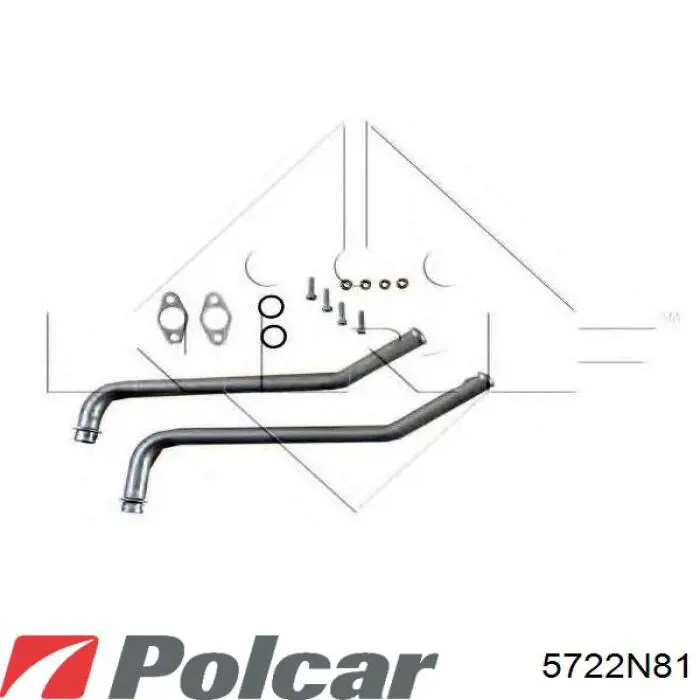 5722N81 Polcar радіатор пічки (обігрівача)