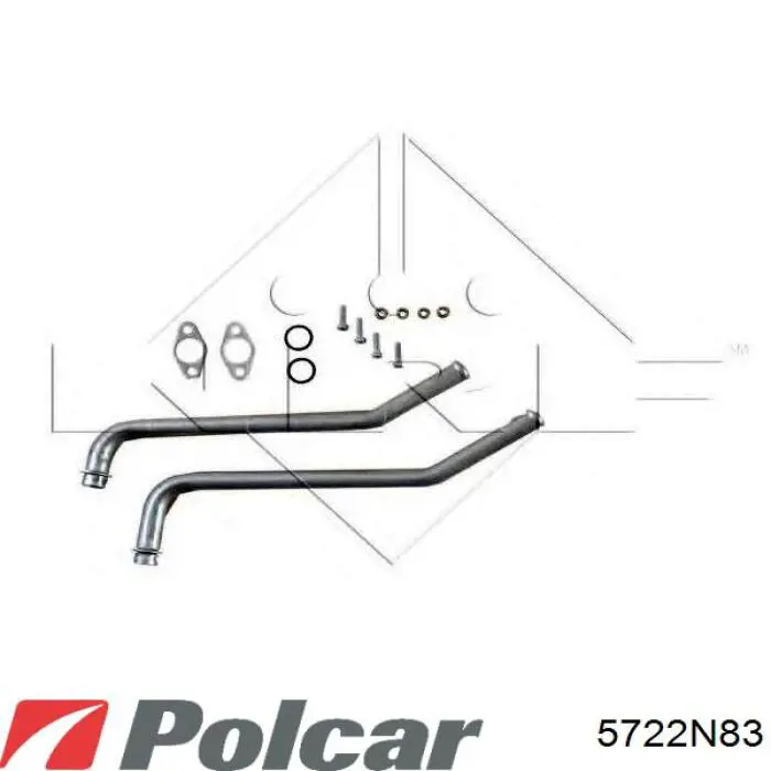 5722N83 Polcar радіатор пічки (обігрівача)