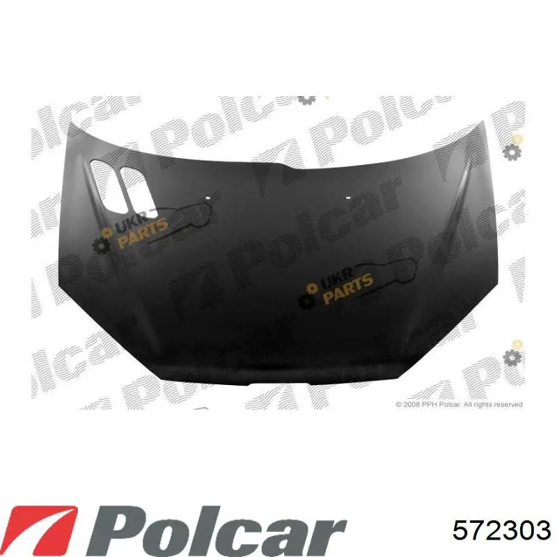 Капот Polcar 572303 ціна, від 50.68 USD