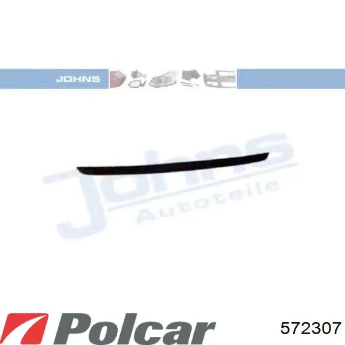 572307 Polcar Бампер передній в зборі