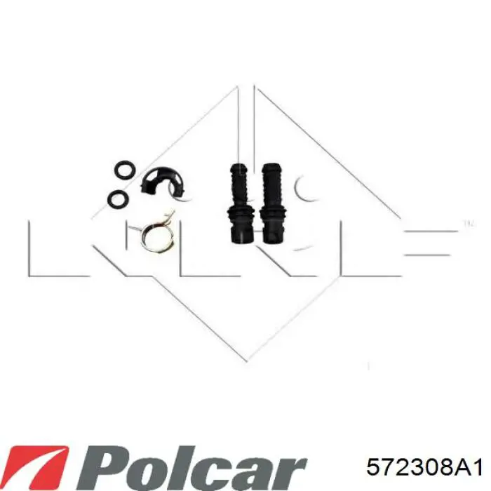 572308A1 Polcar радіатор охолодження двигуна