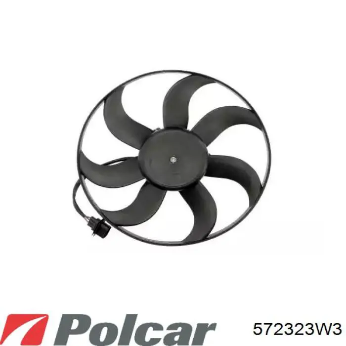 572323W3 Polcar електровентилятор охолодження в зборі (двигун + крильчатка)