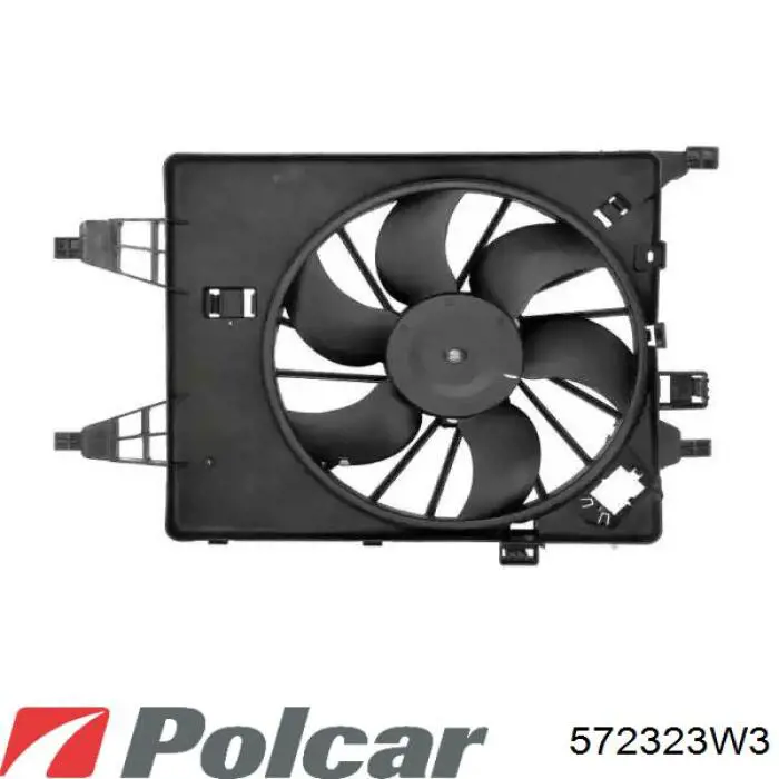 Купити 572323W3 Polcar Електровентилятор охолодження в зборі (двигун + крильчатка)