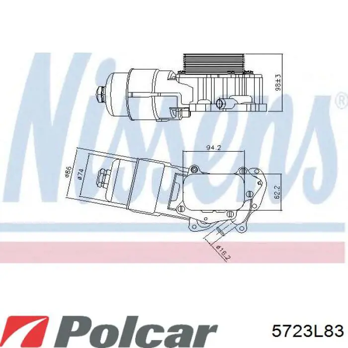 Корпус масляного фільтра DP Group ES7004 ціна, від 21.23 USD