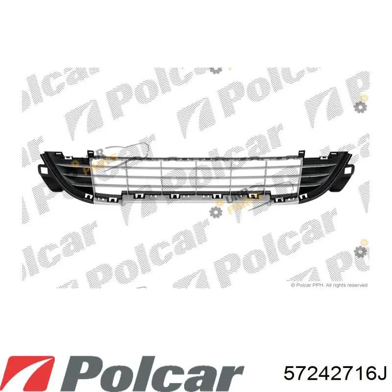 Купити 7422C5 Peugeot/Citroen Решітка переднього бампера, центральна