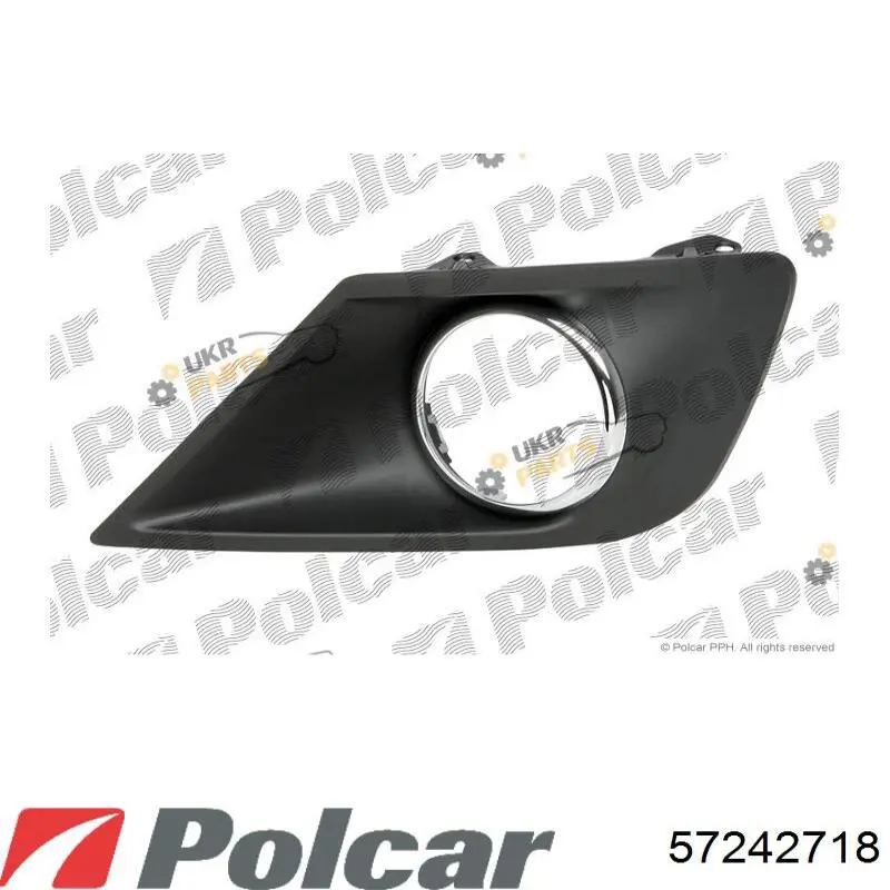 Решітка переднього бампера, верхня Polcar 57242710 ціна, від 89.87 USD