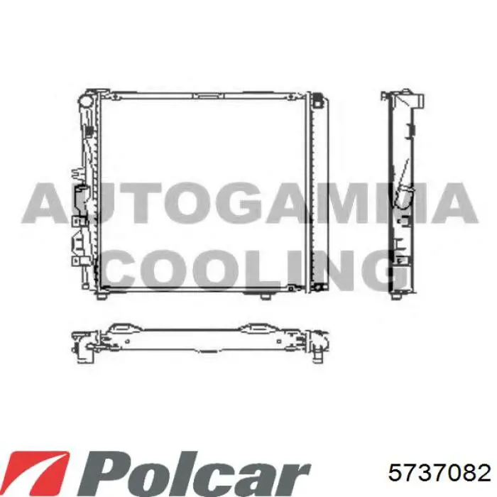 5737082 Polcar Радіатор охолодження двигуна