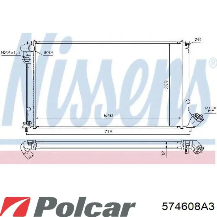 Радіатор основний Peugeot/Citroen 1301GE ціна, від 81.59 USD