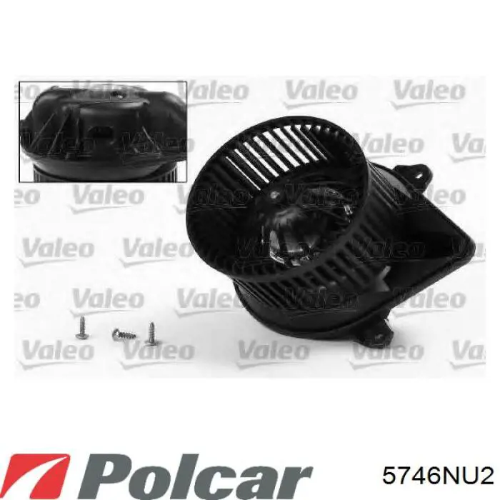 5746NU2 Polcar двигун вентилятора пічки (обігрівача салону)