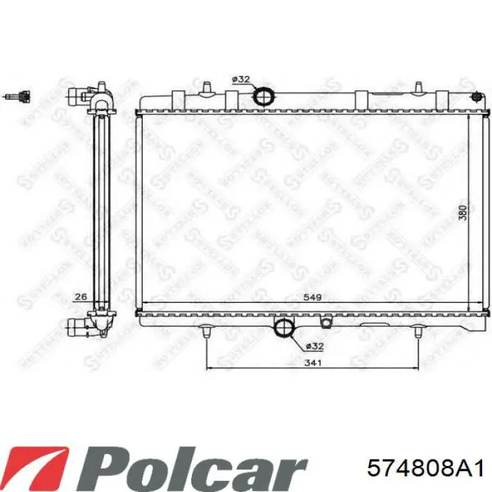 BM1561 Magneti Marelli Радіатор охолодження двигуна