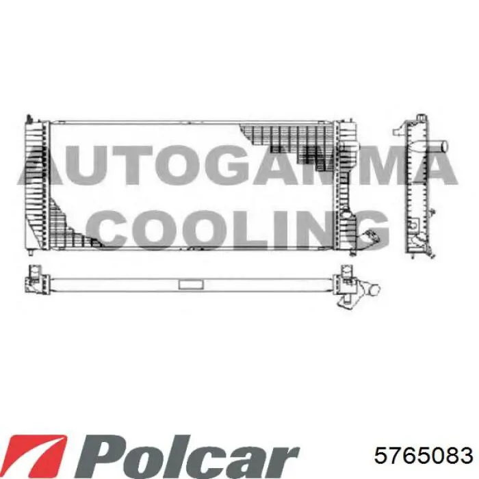 5765083 Polcar радіатор охолодження двигуна