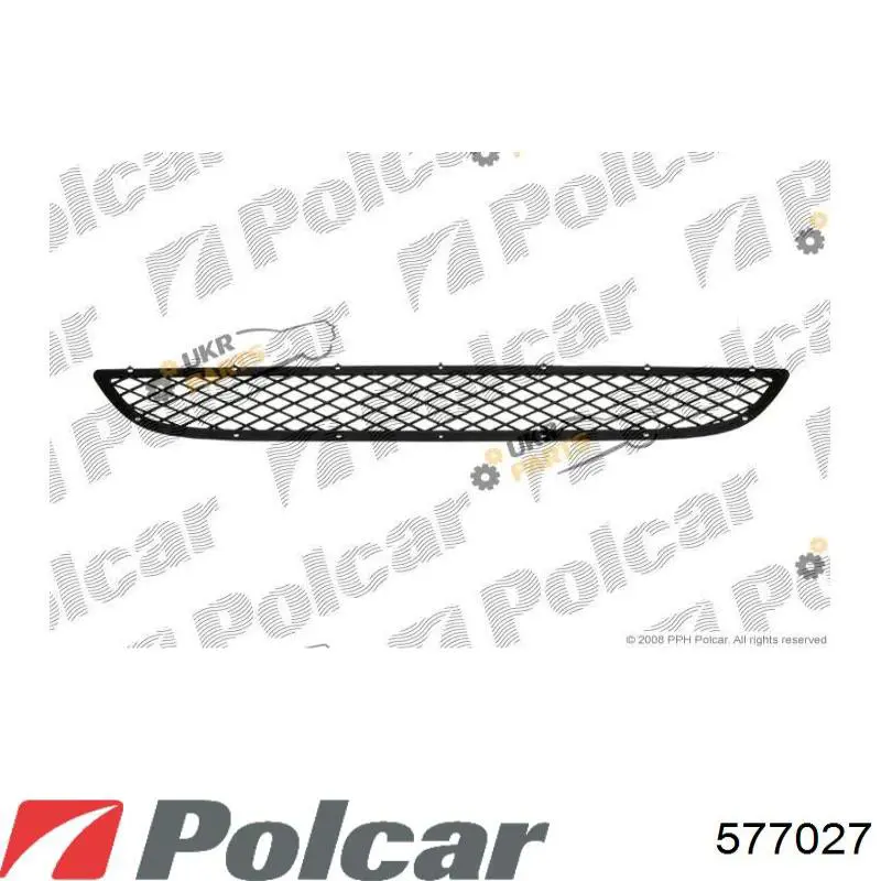 Решітка переднього бампера 577027 Polcar