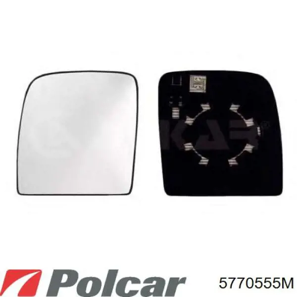 Скло дзеркала заднього виду, правого Polcar 5770555M ціна, від 10.98 USD