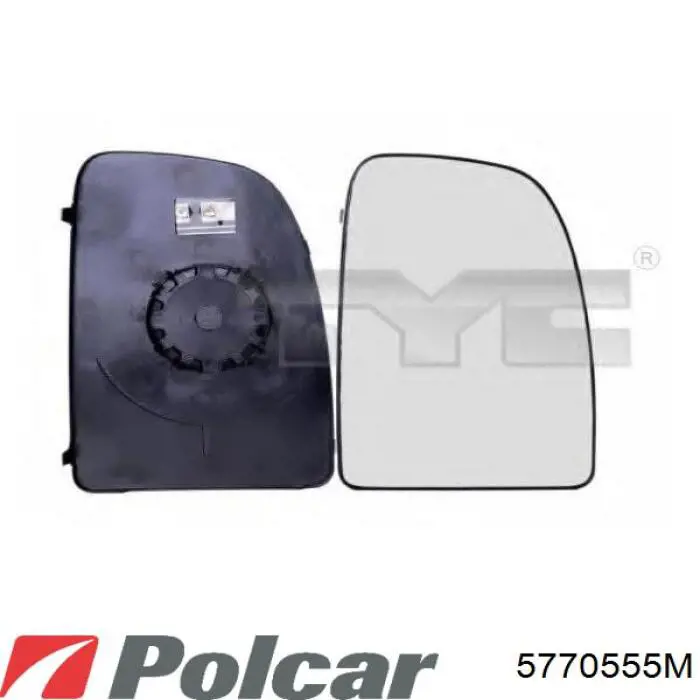 Дзеркальний елемент дзеркала заднього виду, правого 5770555M Polcar