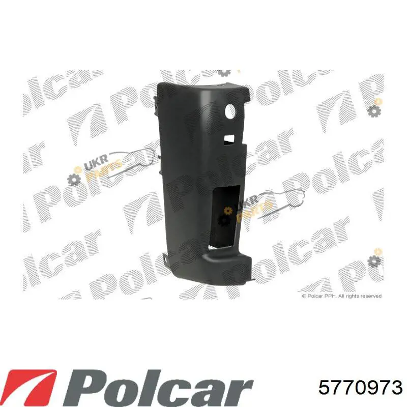 5770973 Polcar Бампер задній, ліва частина